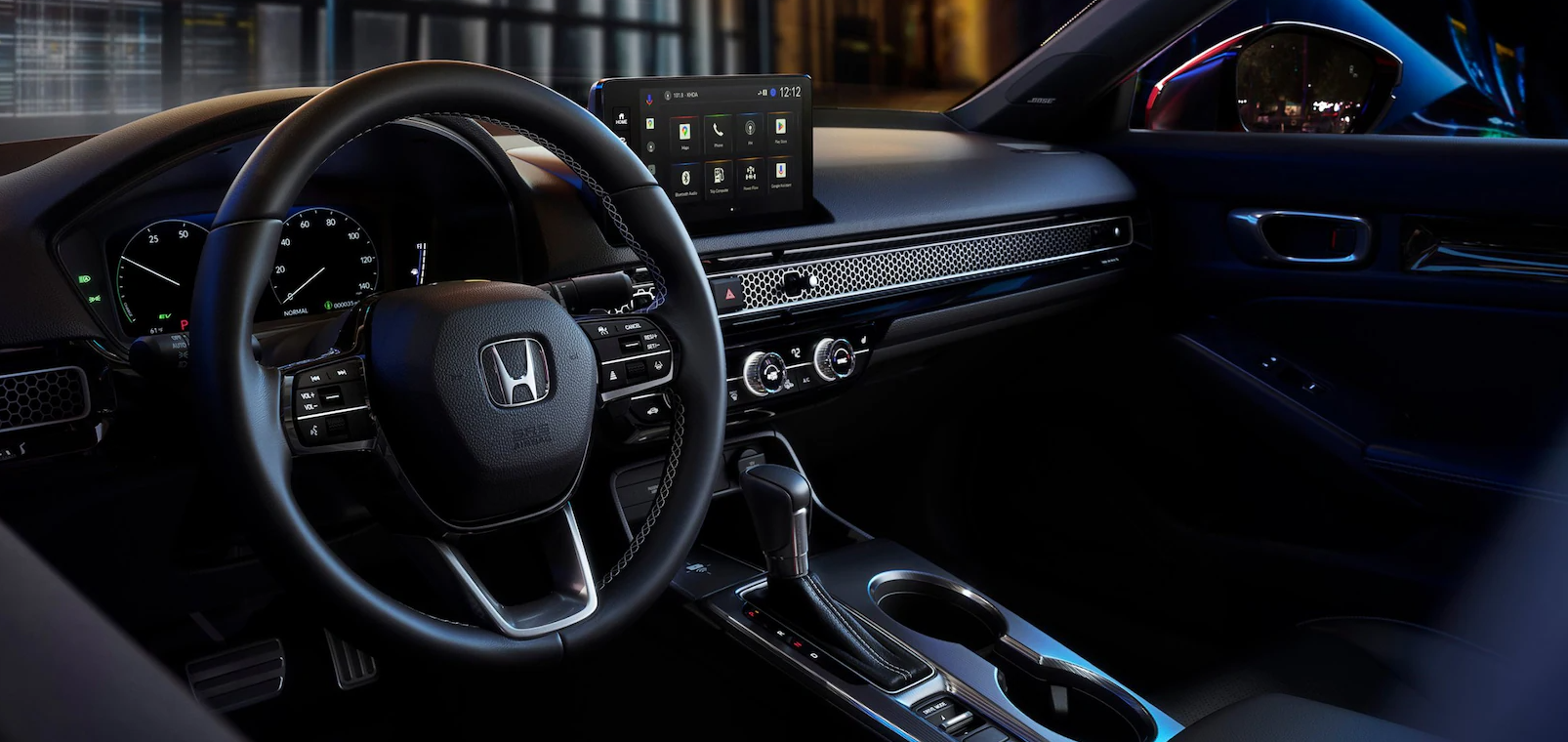 Dashboard of the 2026 Honda Civic Hybrid