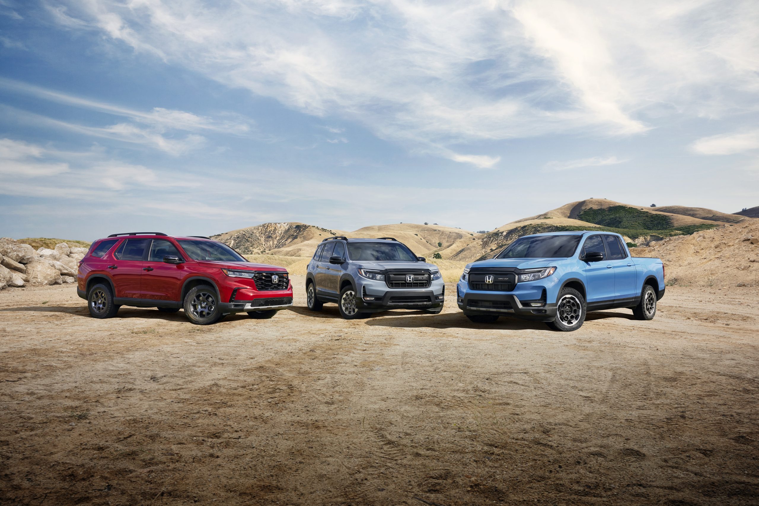 Lineup of Honda Certified Pre-Owned vehicles