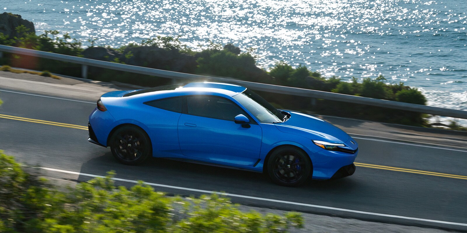 The 2026 Honda Prelude on the road