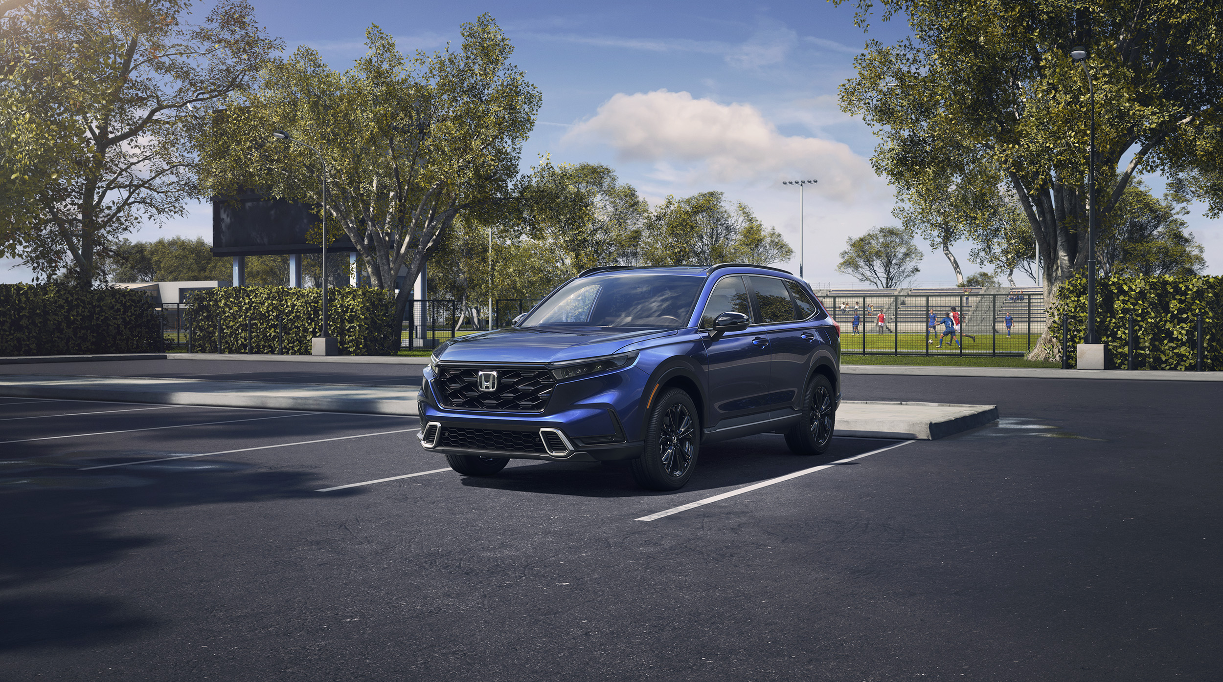 A parked Honda CR-V Hybrid