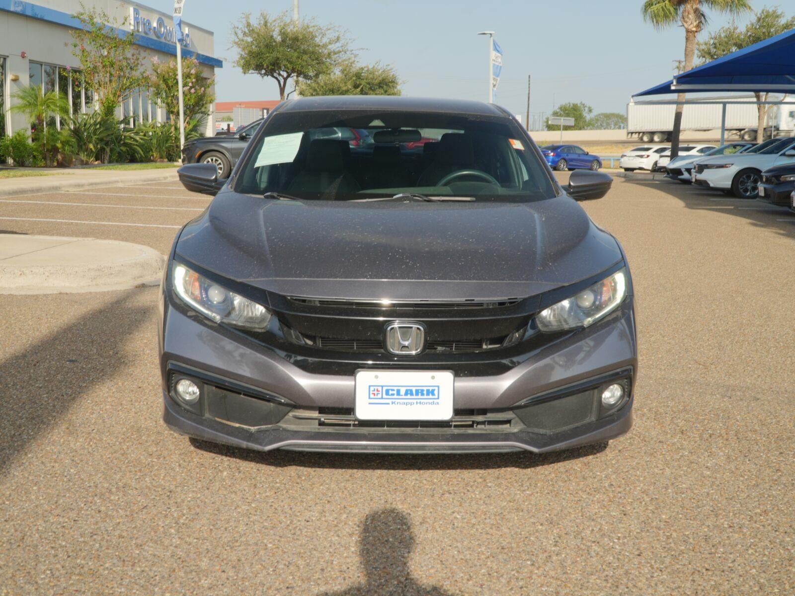 Used 2020 Honda Civic Sport with VIN 19XFC2F8XLE211082 for sale in Pharr, TX