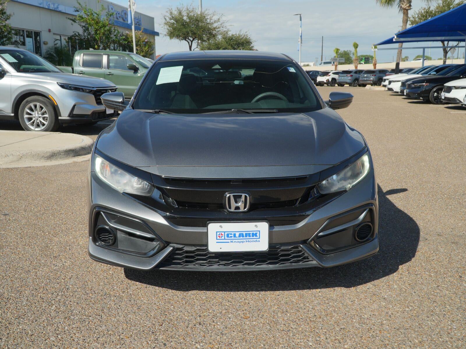 Used 2021 Honda Civic Hatchback LX with VIN SHHFK7H38MU206989 for sale in Pharr, TX